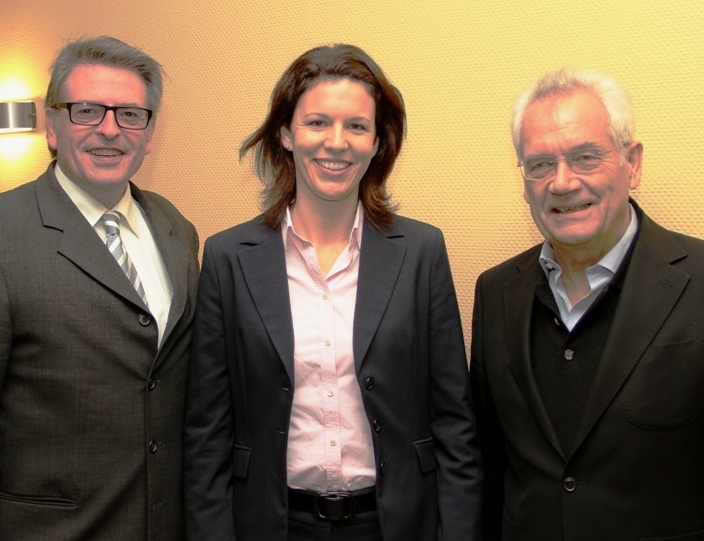 Gute Stimmung auf dem Dreiknigstreffen der CDU Hanau (von links): Joachim Stamm, Parteivorsitzender, Katja Leikert, Bundestagskandidatin, und Aloys Lenz, Landtagsabgeordneter.